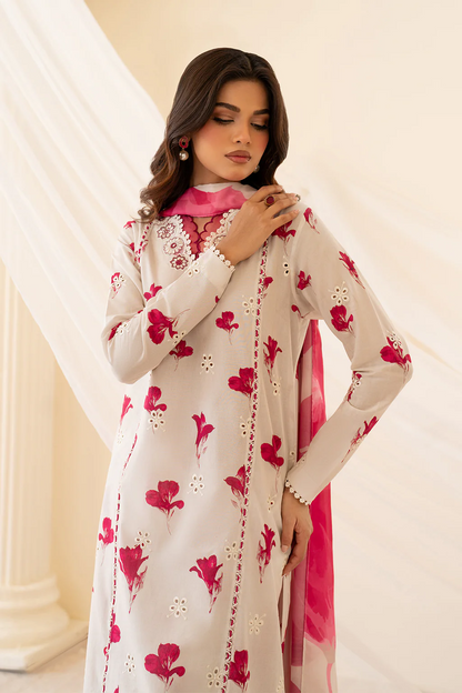 Iznik Premium Lawn Embroidered Collection Unstitched Floral Affair