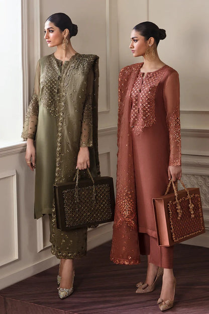 Baroque Chiffon Embroidered 3 Piece Unstitched