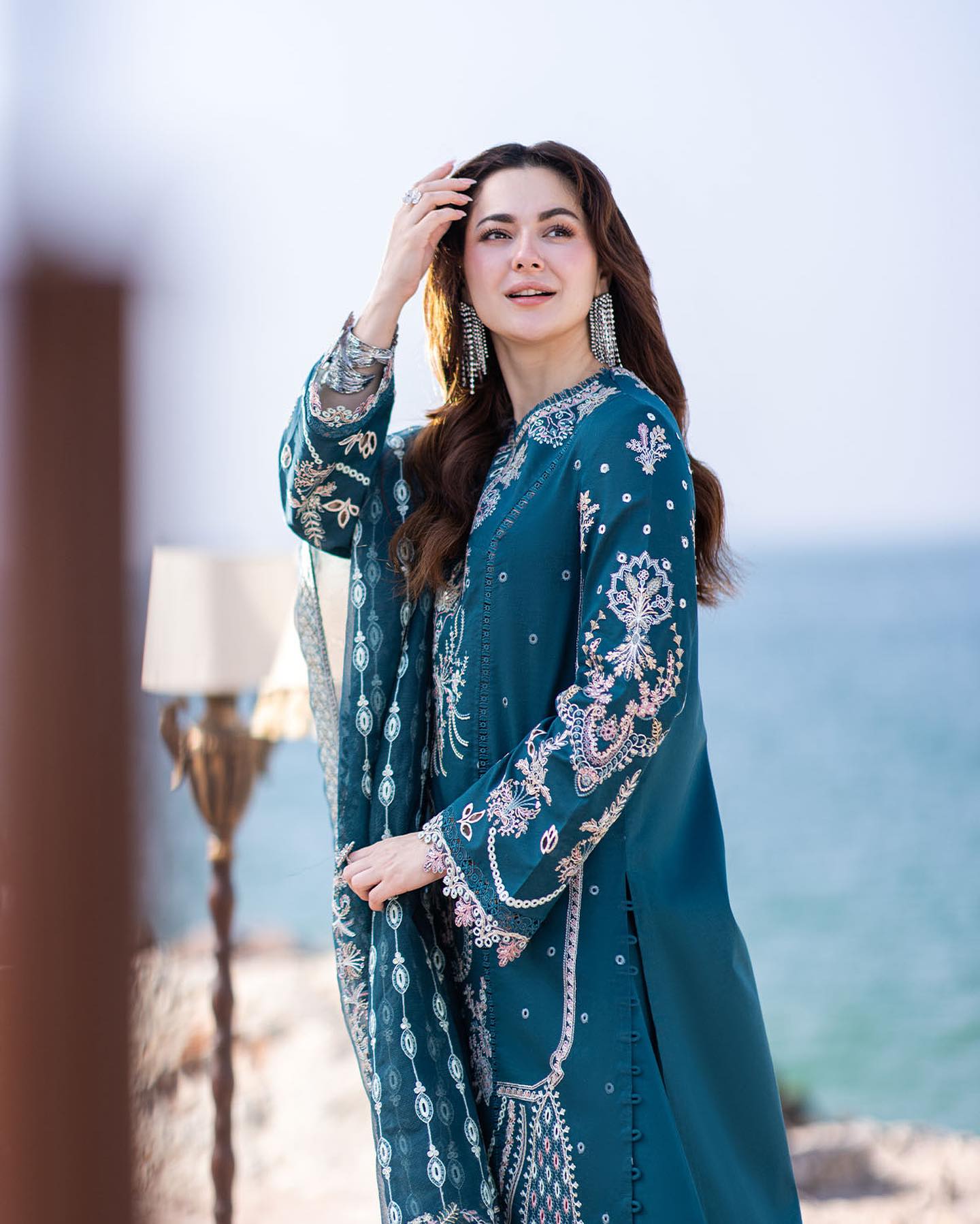Qalamkar Luxury Lawn Embroidered Unstitched 3 Piece Sahil Kinare - new