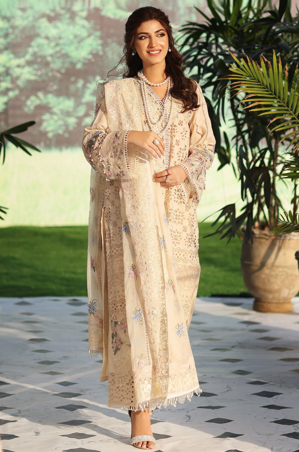 Elaf Premium Luxury Lawn Embroidered 3 Piece Unstitched - Harmony