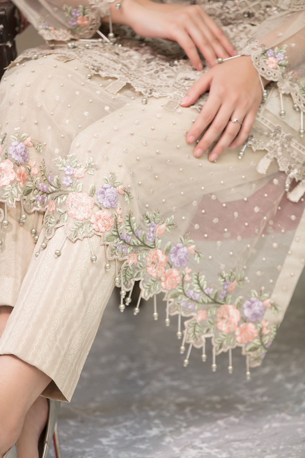 Maria.B Festive Embroidered Organza Collection 3 Pieces Unstitched Skin