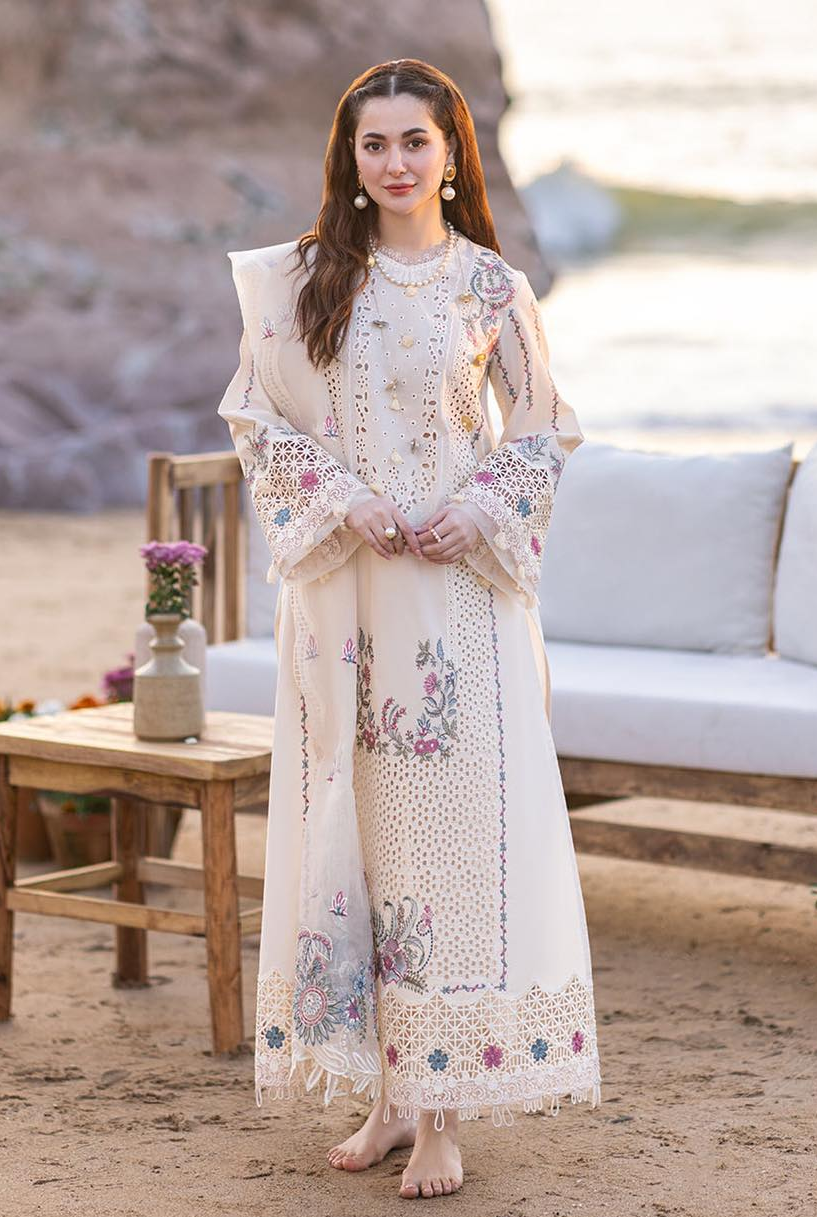 Qalamkar Luxury Chiken Kari Lawn 3 Pieces Unstitched SELIN