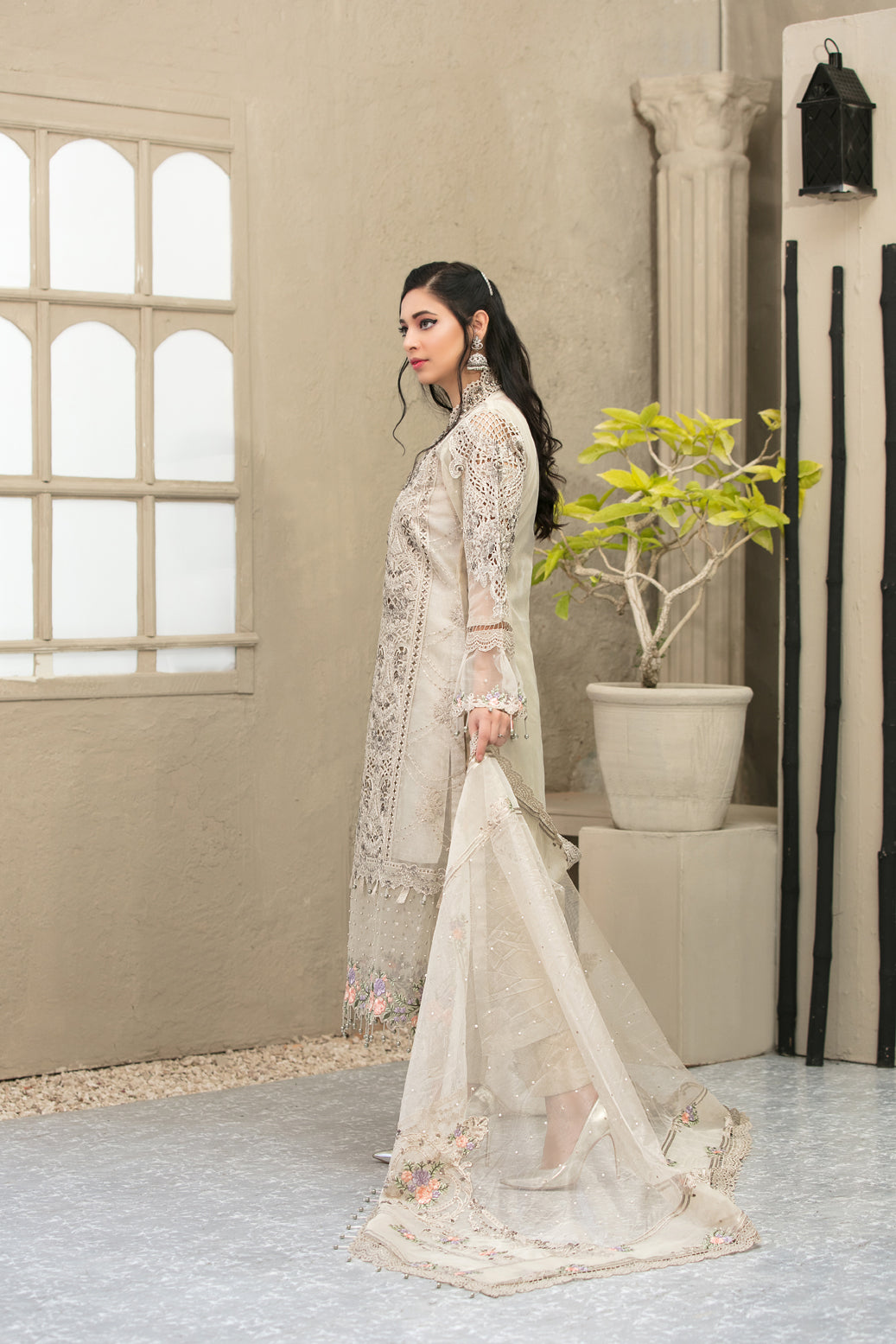 Maria.B Festive Embroidered Organza Collection 3 Pieces Unstitched Skin