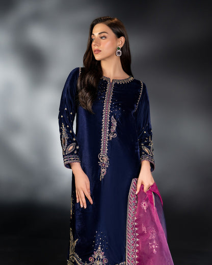 Naqshi Luxury Velvet Collection Unstitched IFRAH Micro