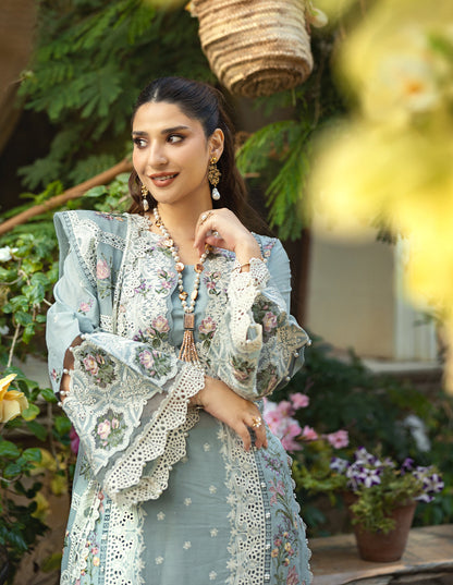 Elaf Embroidered Lawn Suit Unstitched 3 Pc B Samaa - Summer Collection