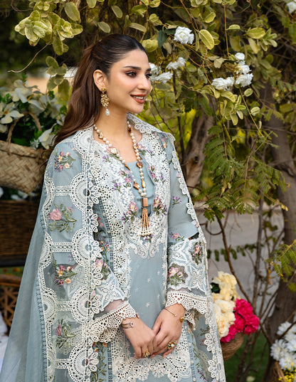 Elaf Embroidered Lawn Suit Unstitched 3 Pc B Samaa - Summer Collection