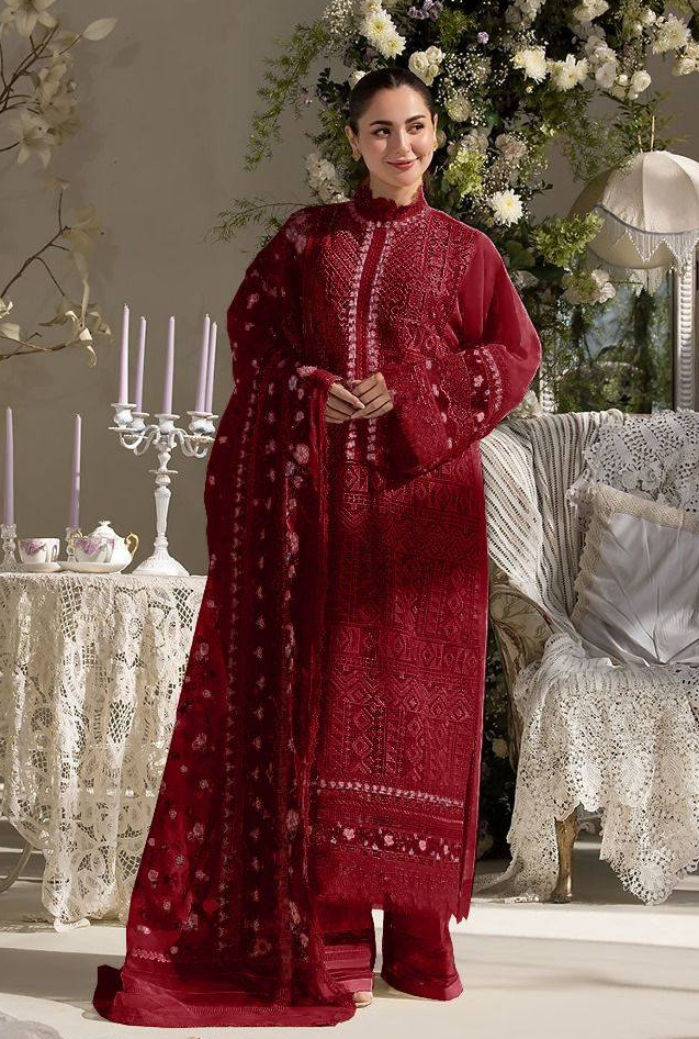 Sobia Nazir Luxury Embroidered 3 Pc Lawn Suit Royalty Wedding