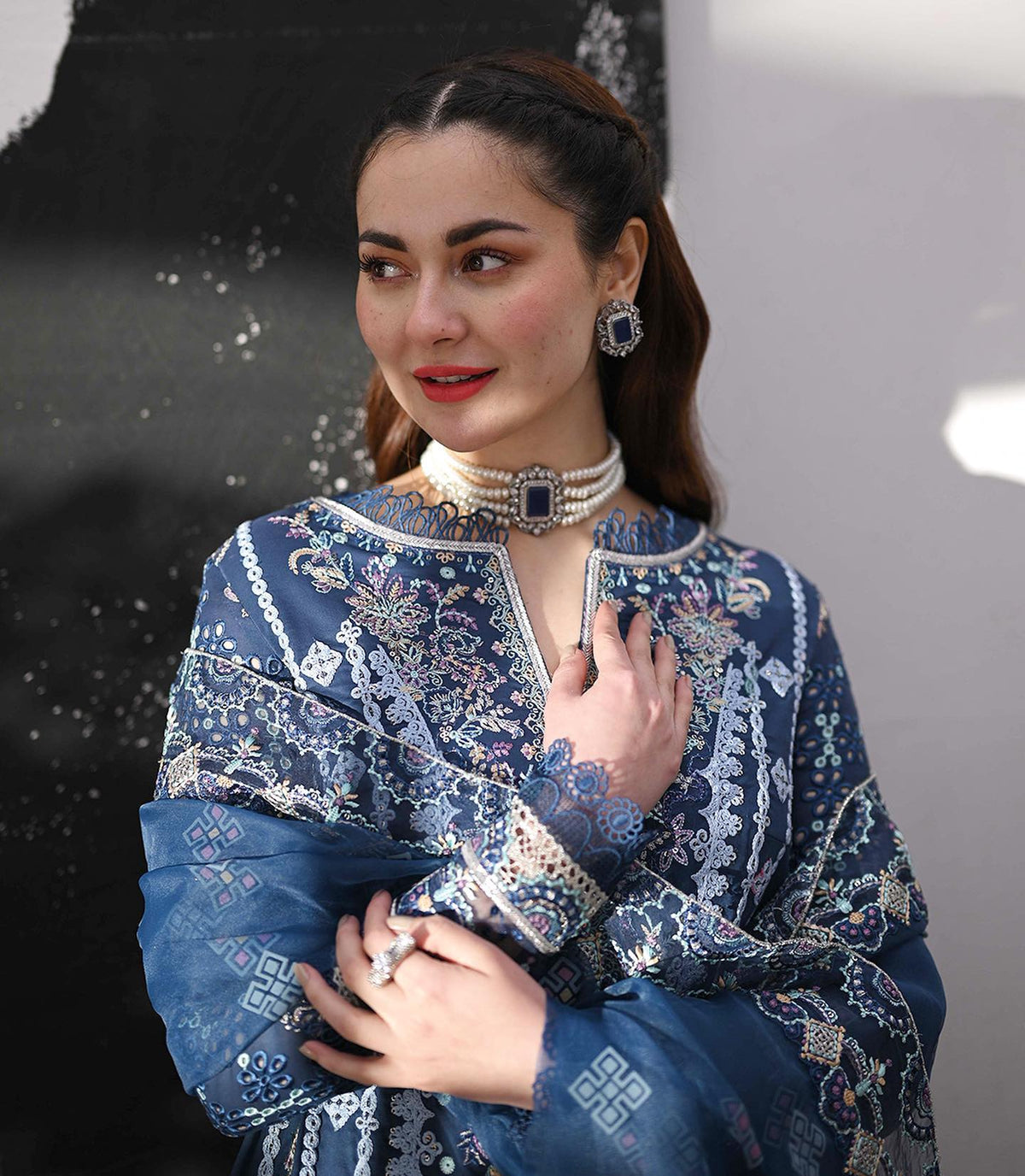 Sahil by Qalamkar Embroidered Lawn Suits Unstitched 3 Piece Kiral - Eid Collection