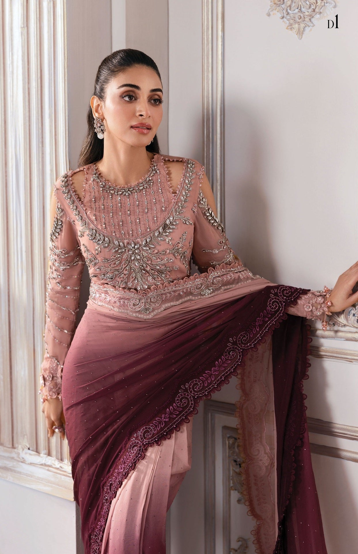Maria.B Luxury Pure Chiffon Embroidered 3 Piece Unstitched