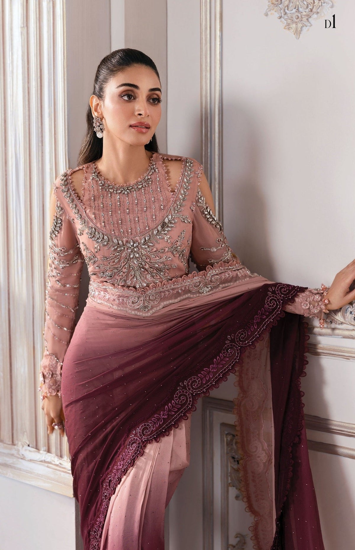 Maria.B Luxury Pure Chiffon Embroidered 3 Piece Unstitched