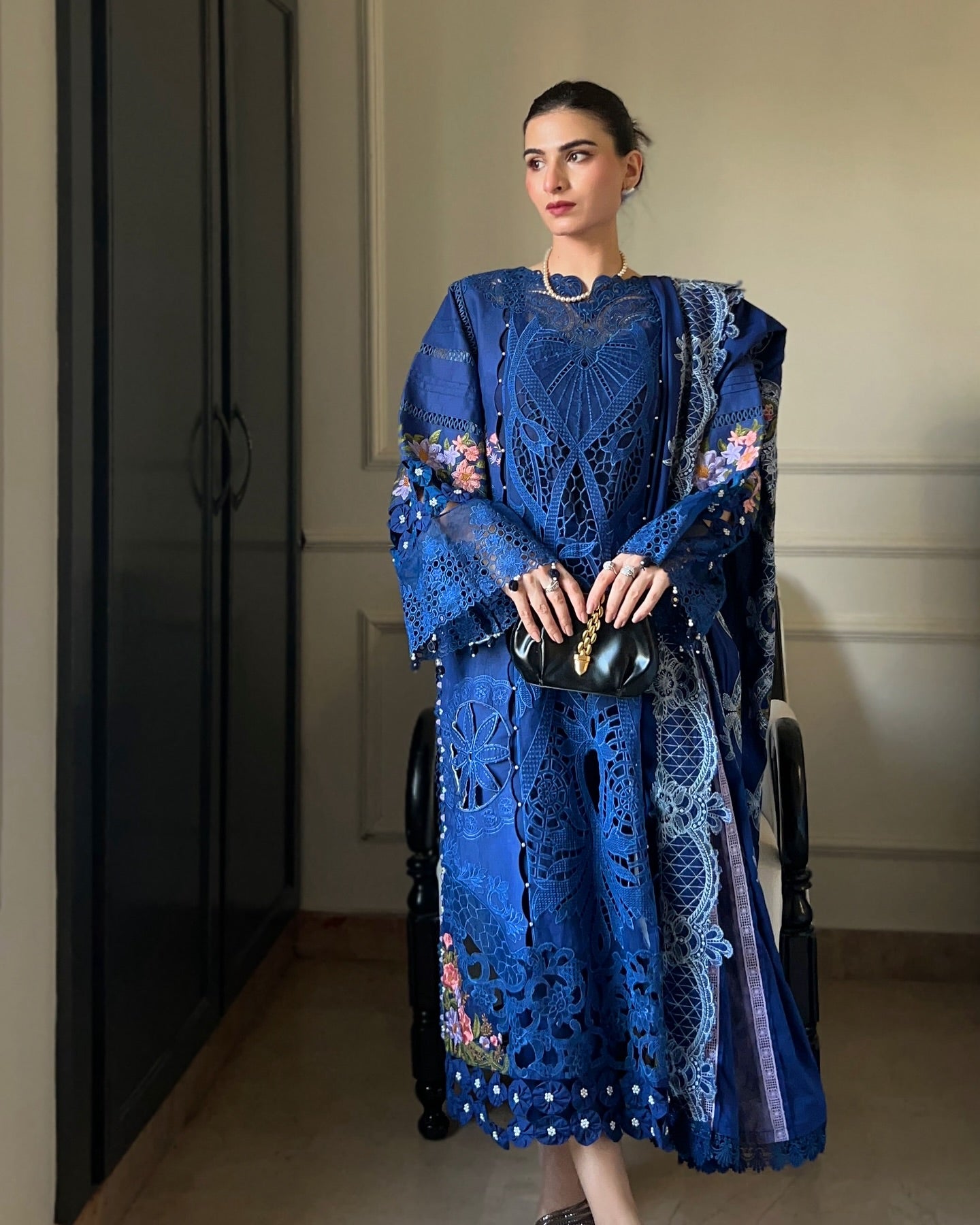 Parishay - Luxury Lawn Embroidered 3 Pc Unstitched Monaco