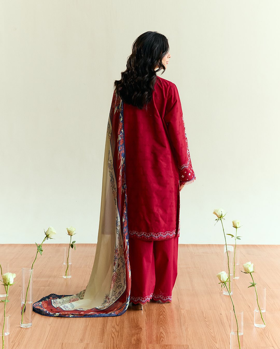 Coco By Zara Shahjahan Luxury Lawn Embroidered Unstitched 3 Piece Alba D8