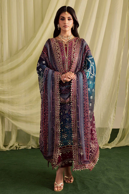 Nureh Luxury Lawn Embroidered 3 Pc Unstitched Collection JUGNI