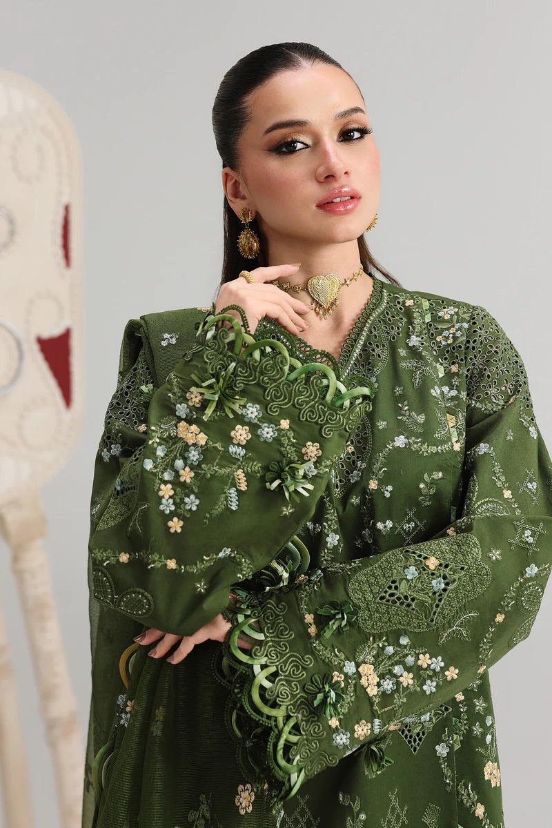 Qalamkar Luxury Lawn Embroidered 3PC Unstitched VESTA
