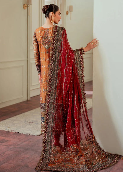 Baroque Luxury Chiffon Embroidered 3Pc Unstitched Suit