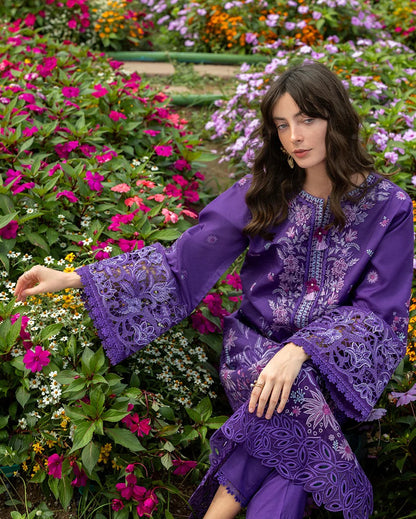 Mushq Luxury Lawn Embroidered Unstitched 3PC Suit Lily Veil