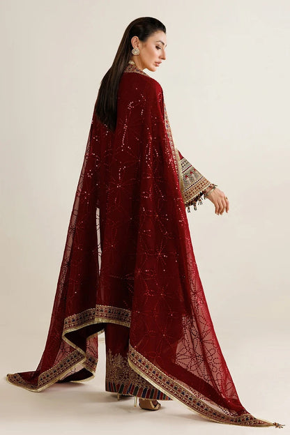 Jazmin Luxury Chiffon Embroidered 3Pc Unstitched Suit