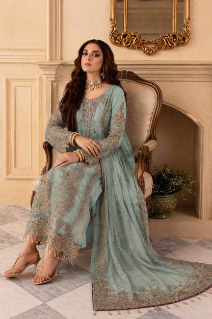 Charizma Embroidered Luxury Chiffon Unstitched 3Pc Suit