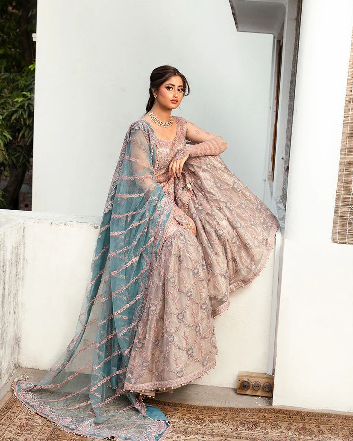 Aytan Luxury Net Embroidered Unstitched 3PC Suit