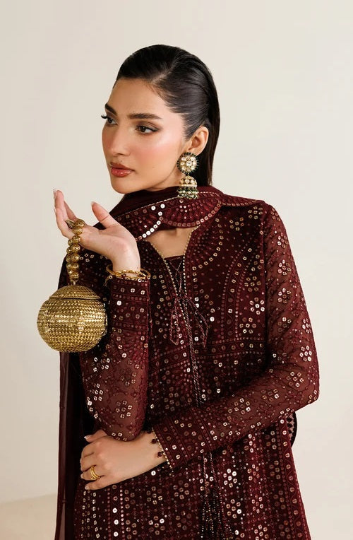 Jazmin Luxury Embroidered Chiffon 3Pc Unstitched Suit