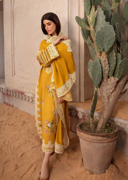 Crimson Luxury Lawn Embroidered Unstitched Suits Marori Tales - CRWP