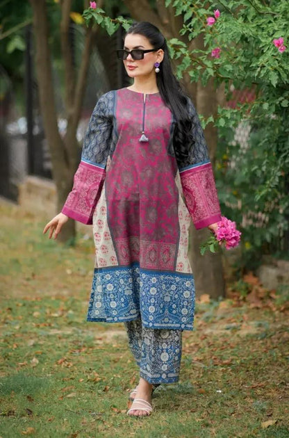 Urge 2PC Unstitched Lawn Printed Shirt with Printed Trousers