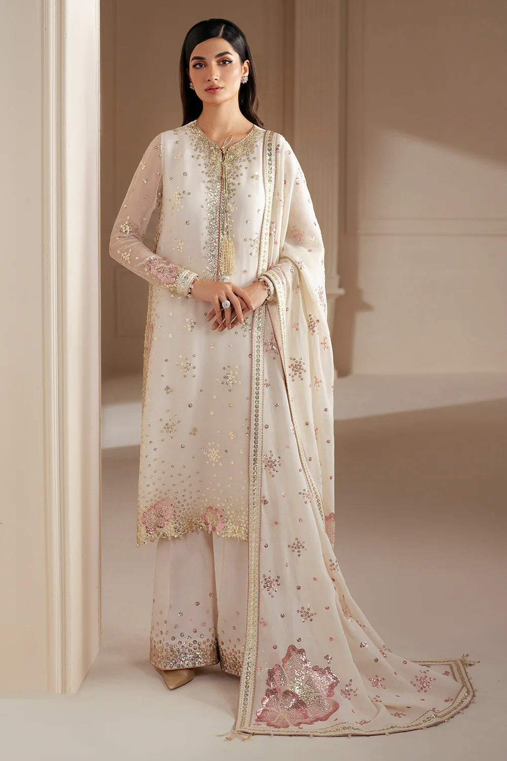 Jazmin Chiffon Embroidered 3 Piece Unstitched