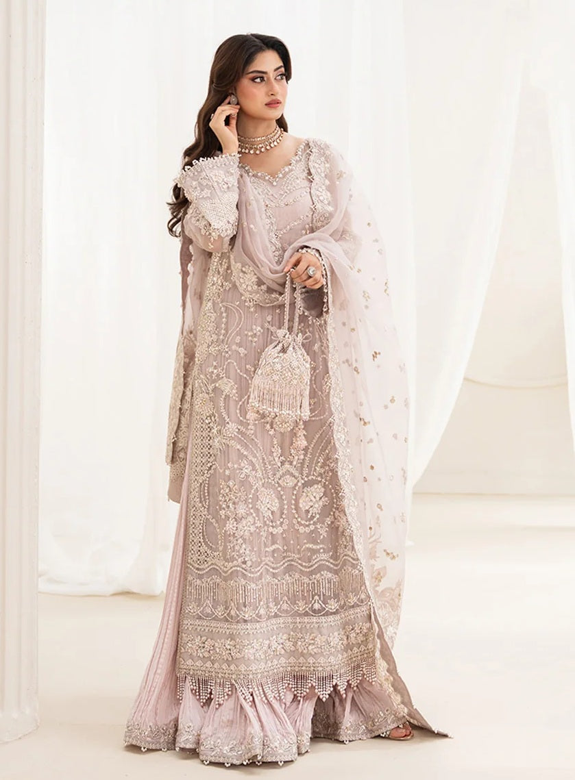 Ela Luxury Organza Embroidered Unstitched 3PC Suit