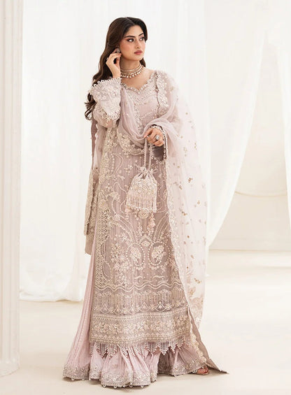 Ela Luxury Organza Embroidered Unstitched 3PC Suit