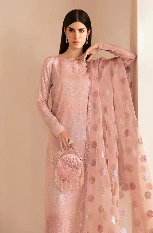 Jazmin Luxury Raw Silk Embroidered 3Pc Unstitched