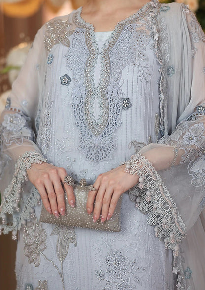 Maria.B Royale Tea Affair - Luxury Embroidered Pure Chifon Unstitched 3Pc Suit