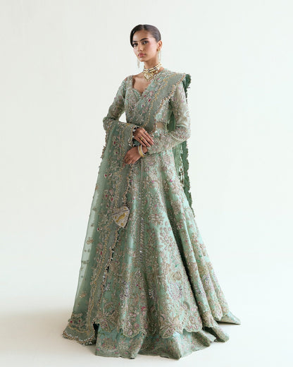 Suffuse Wedding Festive Organza Hand Emblishment Suit ASHAL