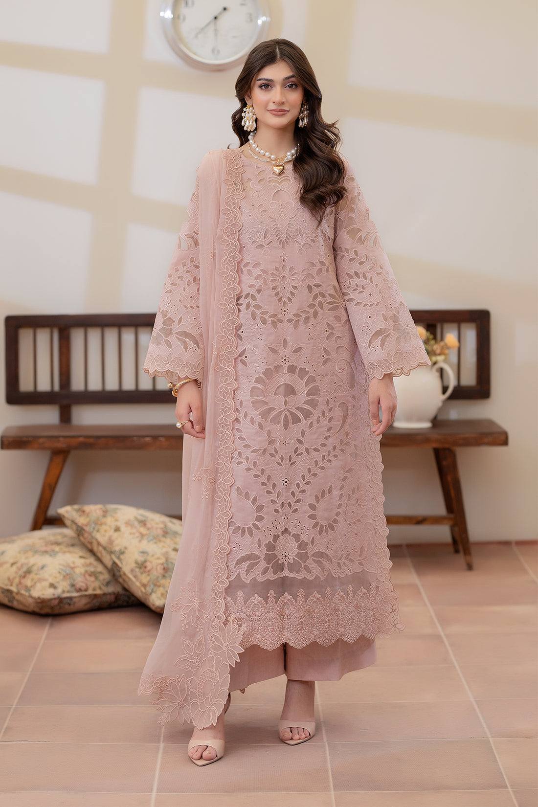 Imrozia Luxury Embroidered Lawn Unstitched 3Pc Suit ROHI