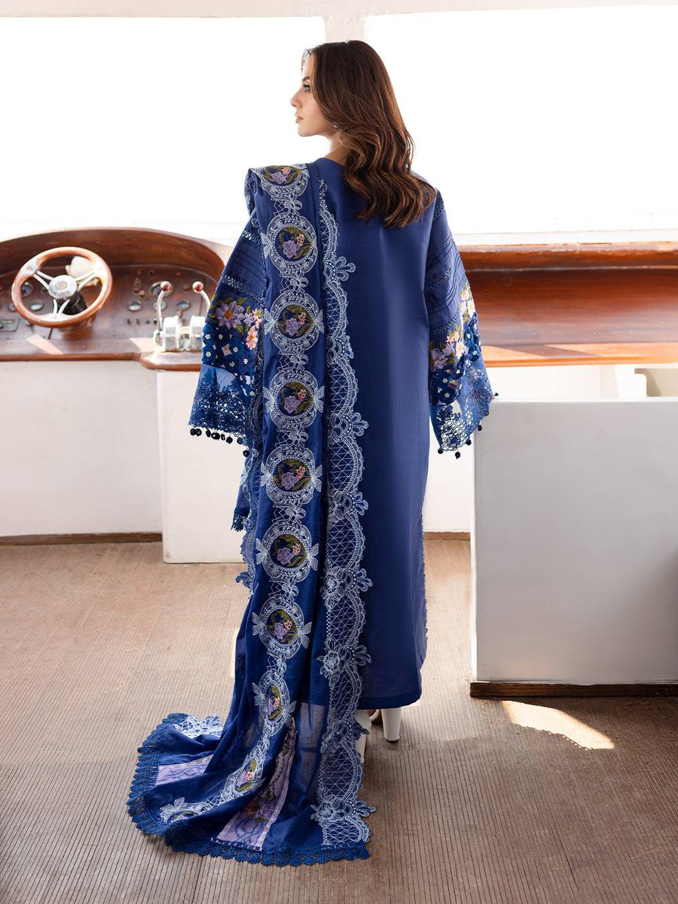 Parishay - Luxury Lawn Embroidered 3 Pc Unstitched Monaco