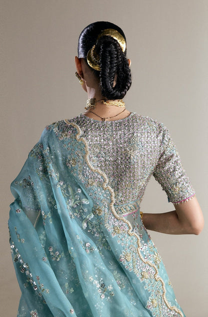 Suffuse Luxury Organza Hand Embroidered Unstitched 3 Piece - Anaira