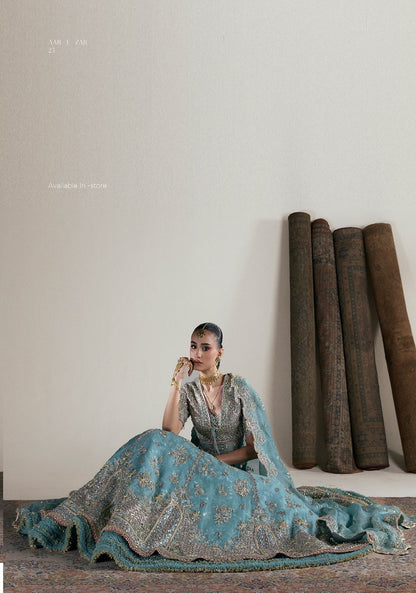 Suffuse Luxury Organza Hand Embroidered Unstitched 3 Piece - Anaira