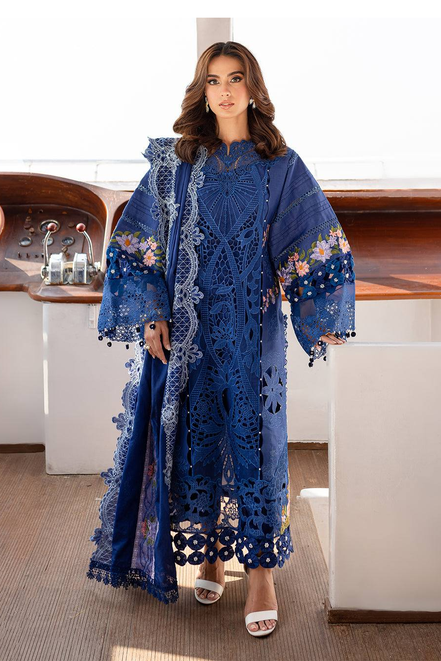 Parishay - Luxury Lawn Embroidered 3 Pc Unstitched Monaco