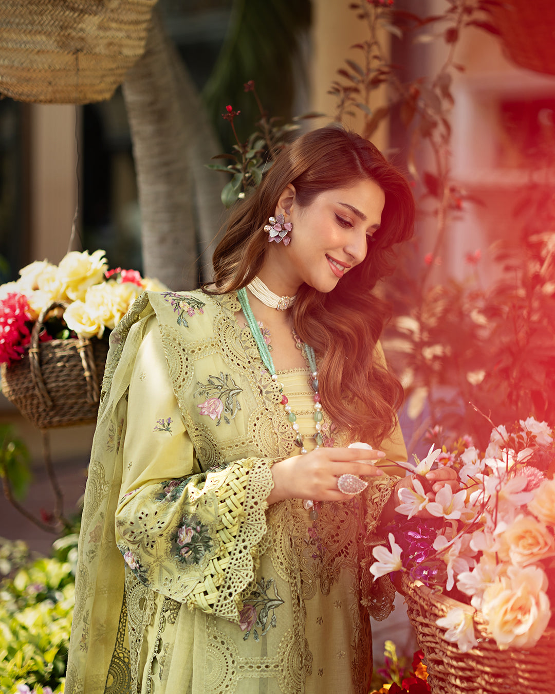 Elaf Embroidered Lawn Suit Unstitched 3 Pc A BAHAR - Summer Collection