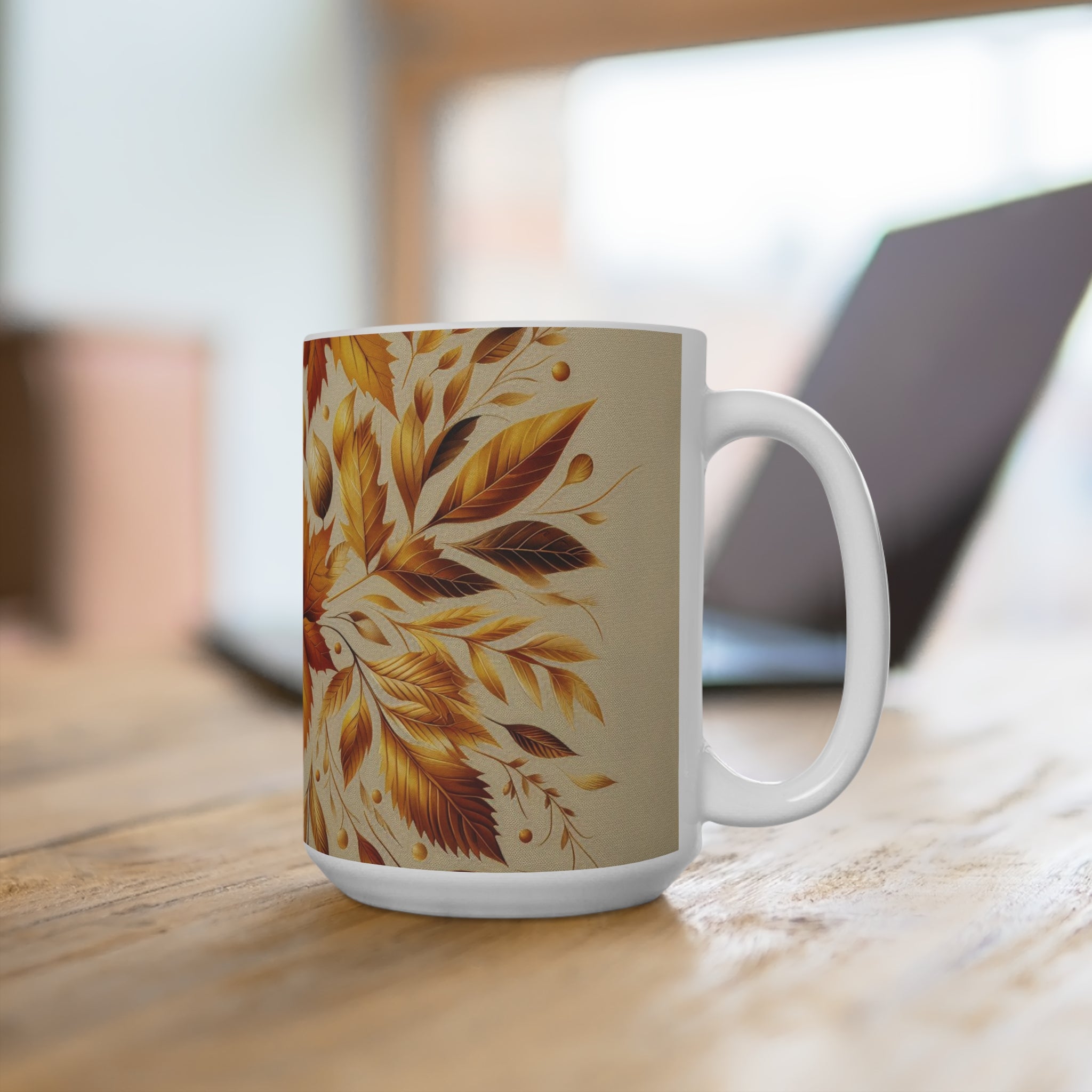 Flower Print Mug 15oz