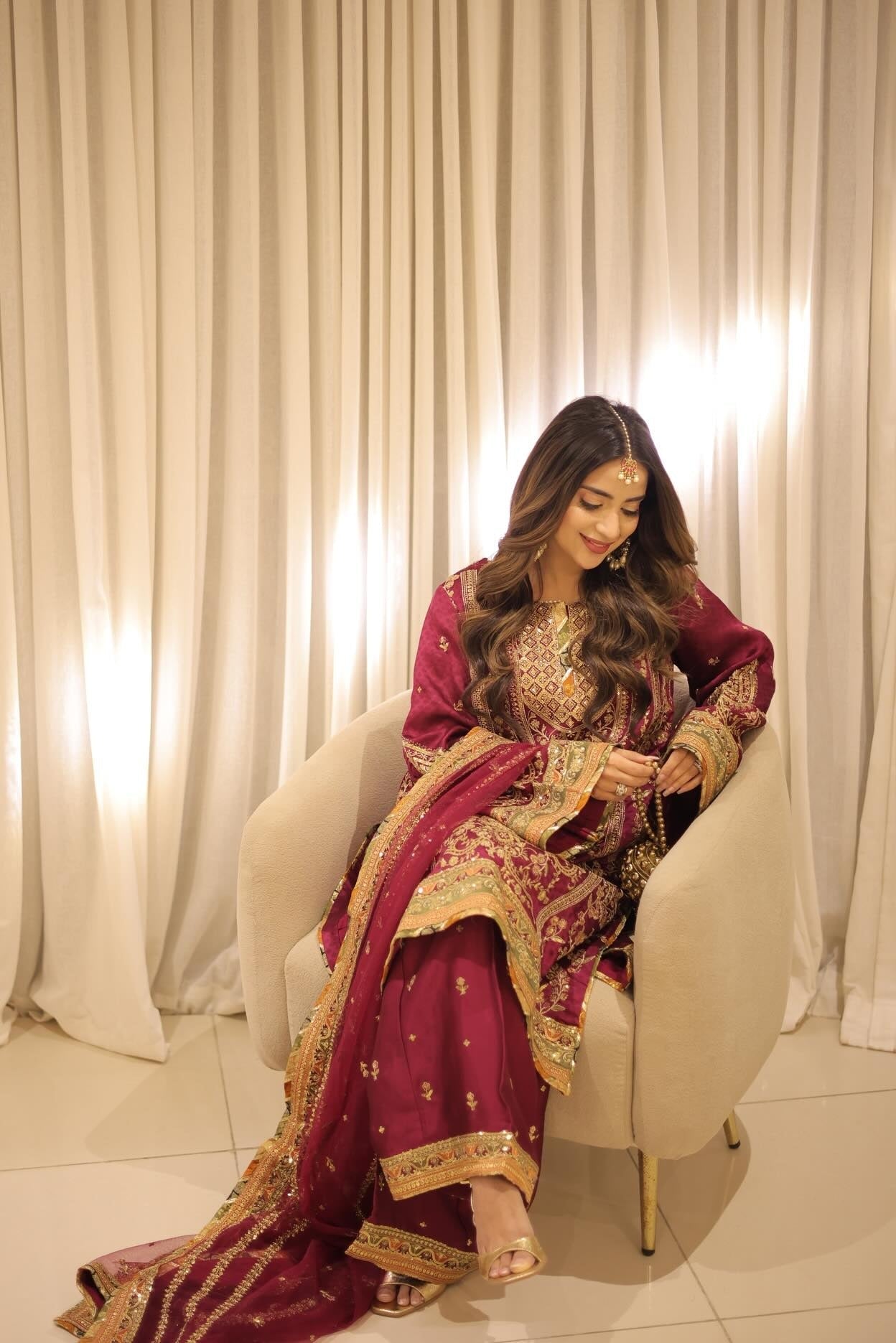 Aneelas - Luxury Silk Embroidered 3 Piece Unstitched