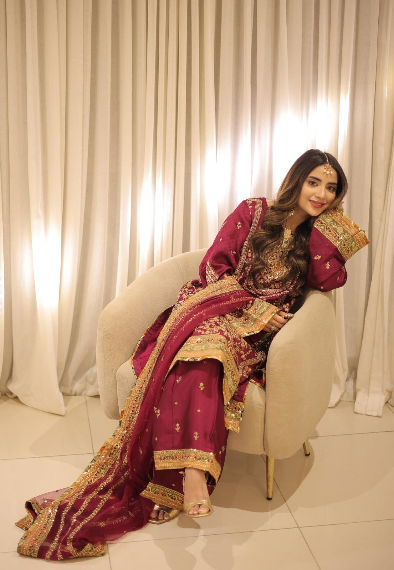 Aneelas - Luxury Silk Embroidered 3 Piece Unstitched