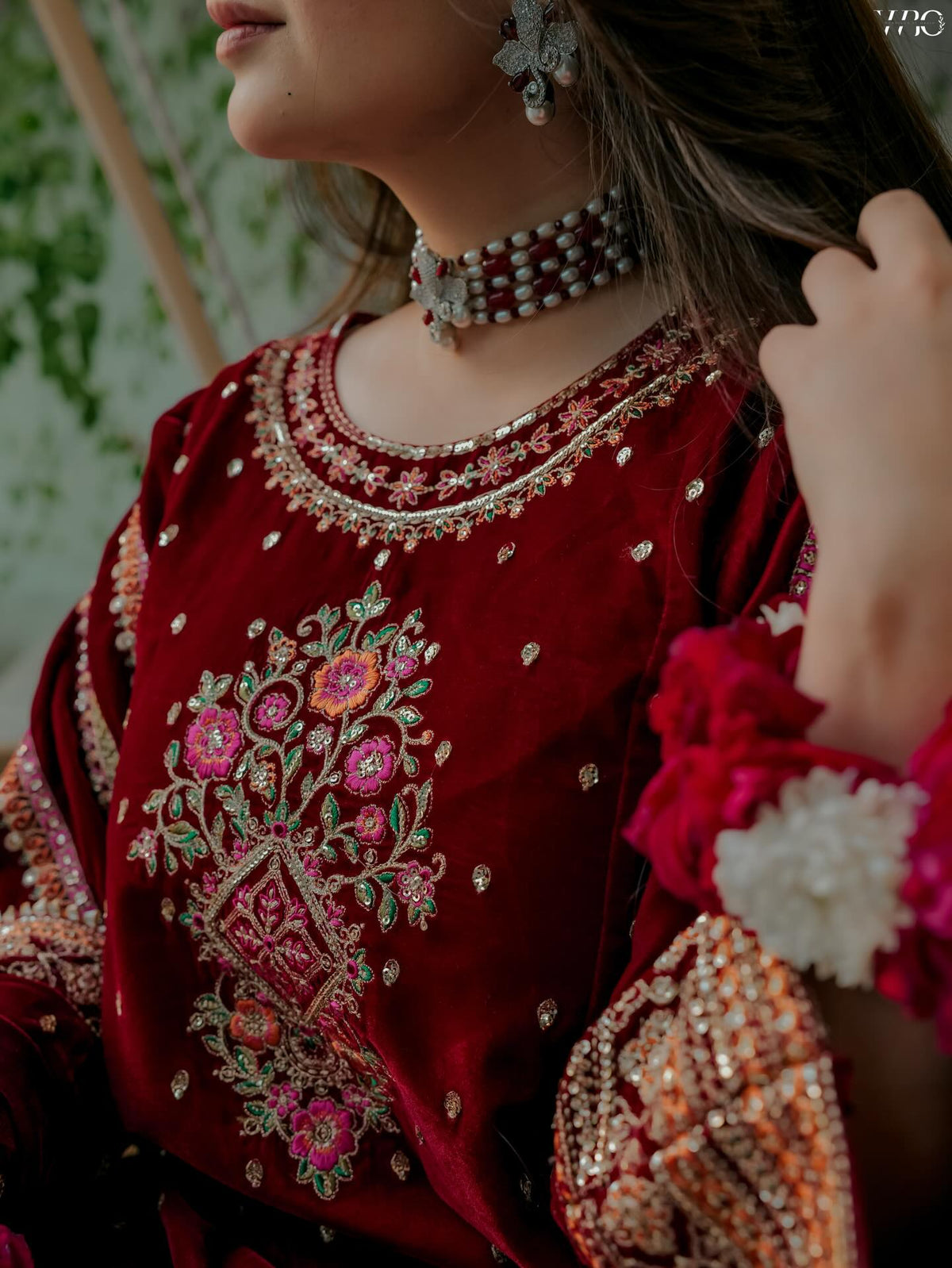 Aneelas Luxury Velvet Unstitched Embroidered Collection with velvet Shawl