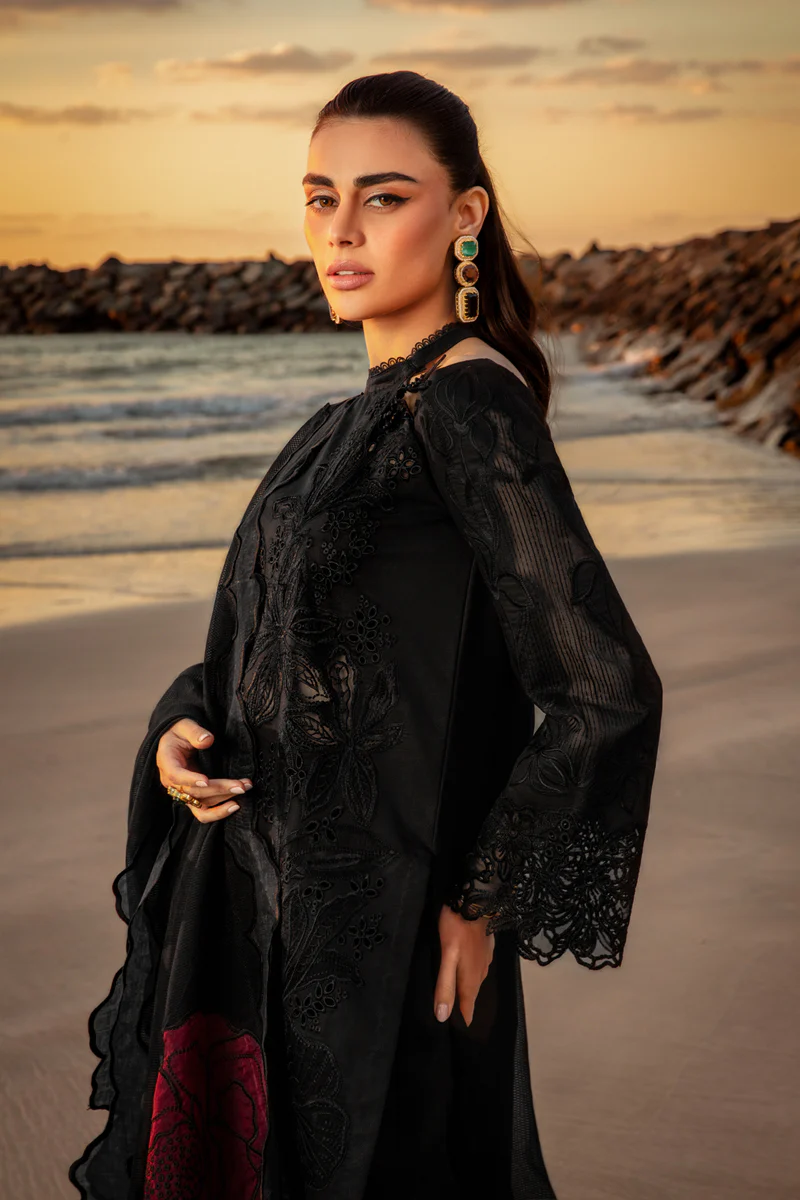 Rang Rasiya Premium Embroidered Lawn Unstitched 3Pc Suit RAMEEN