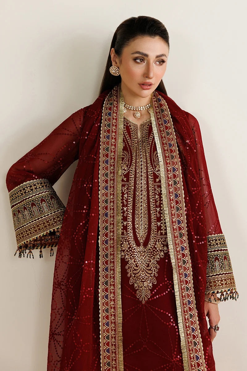 Jazmin Luxury Chiffon Embroidered 3Pc Unstitched Suit