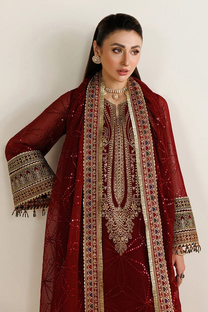 Jazmin Luxury Chiffon Embroidered 3Pc Unstitched Suit