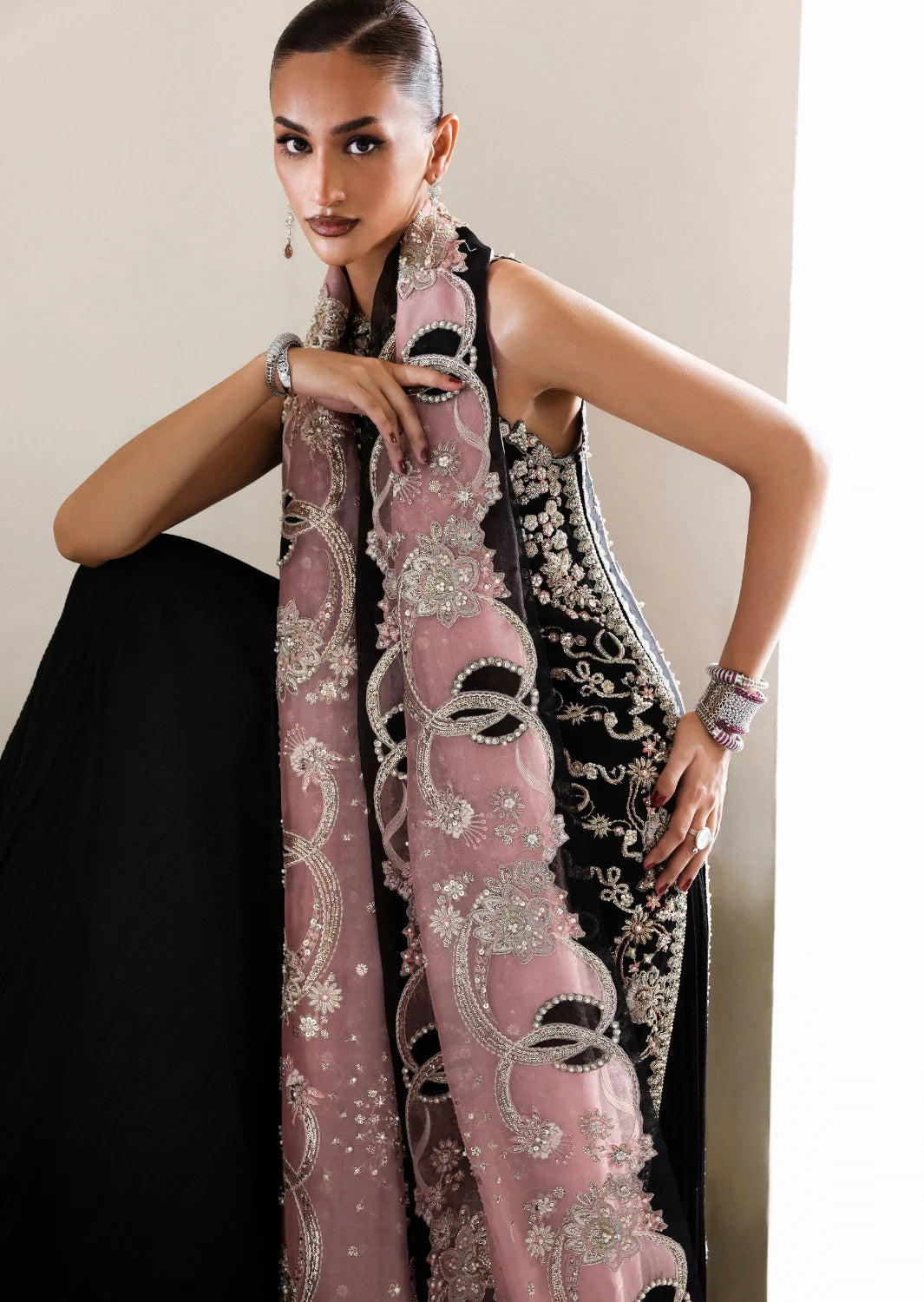 Soraya Luxury Raw Silk Embroidered 3 Pc Unstitched Suit - Myrren