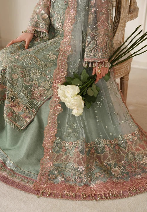 Baroque Luxury Chiffon Embroidered 3Pc Unstitched Suit