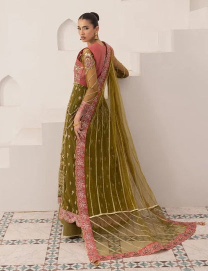 Mirha Imran Hennay Luxury Net Embroidered 3Pc Unstitched Suit