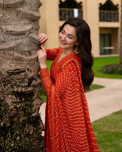 Denisa Chunri Duppatta3 Pc Luxury Lawn Embroidered