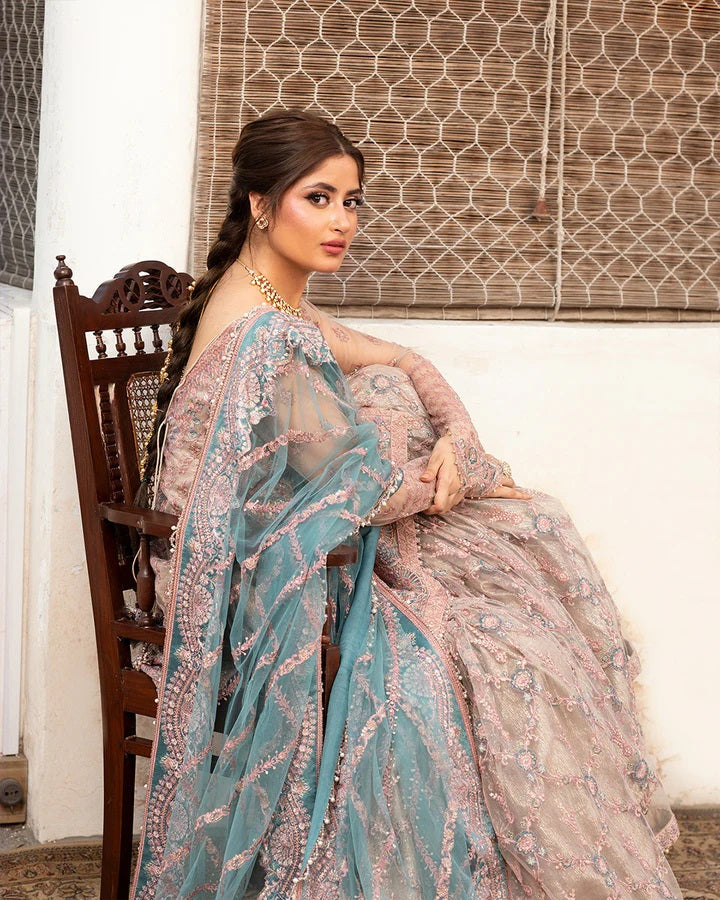 Aytan Luxury Net Embroidered Unstitched 3PC Suit